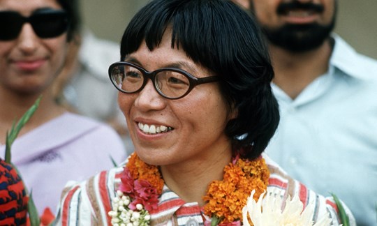 Erste auf dem Höchsten: Junko Tabei im Juni 1975 in Neu Dehli. 