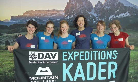 Der neue DAV Expeditionskader der Frauen.