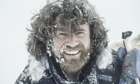 Reinhold Messner während seiner Antarktis-Durchquerung 1989/90 - mehr als 2700 Kilometer zu Fuß.