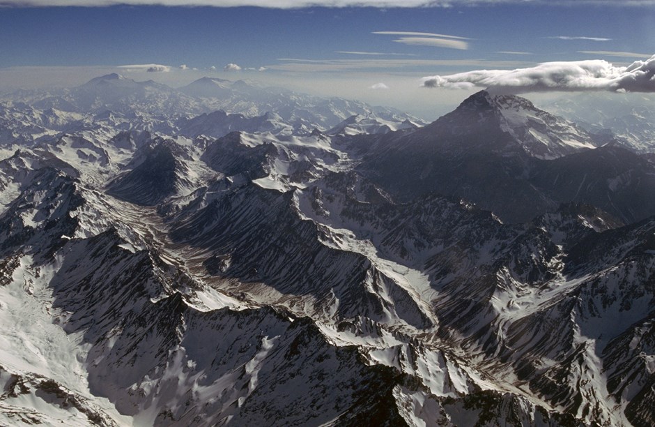 Das Bergmassiv der Anden.