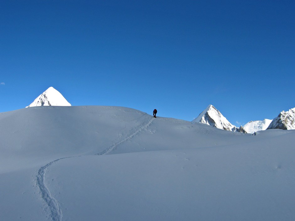 Ein seltenes Bild am Mount Everest... 