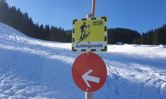 Skitouren auf Pisten: Allgäu