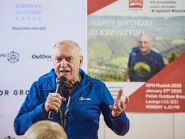 Gefragter Mann auf der ISPO 2020 Munich: Krzysztof Wielicki.
