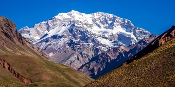 125 Jahre Erstbesteigung Aconcagua, höchster Berg der Anden.