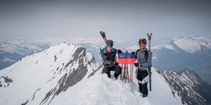 Rekord: In fünf Tagen mit Ski auf die Seven Summits der Alpen!