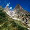 Beim Zustieg: Mont Blanc über den Brouillard Pfeiler