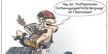 Bike-Cartoons von Georg Sojer
