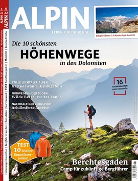 Cover der Ausgabe ALPIN 6/2022.