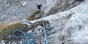 Klettertour "Logic Line" auf die Schärtenspitze in den Berchtesgadener Alpen